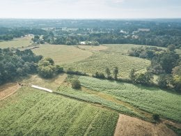 Ariel picture of land